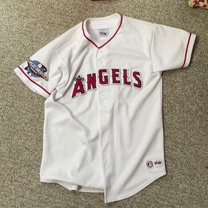 Large Angels 2002 World Series blank jersey
